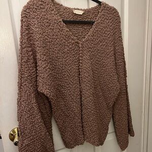 Fuzzy V-Neck Altar’d State Sweater